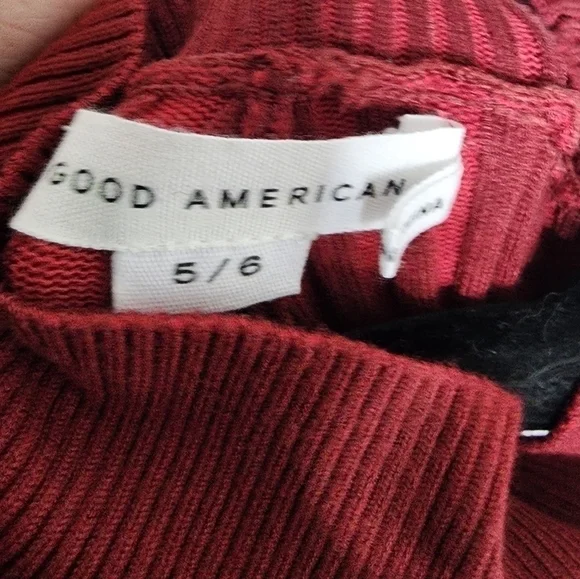NWT Good American ribbed sweater dress size 5/6 - Picture 9 of 11